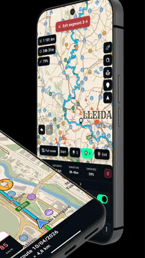 Stegra.io - Motorfiets GPS screenshot