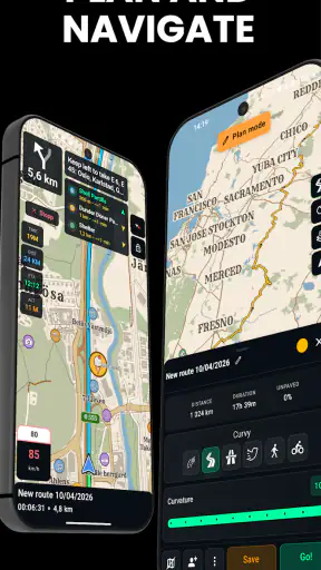 Stegra.io - Motorfiets GPS screenshot