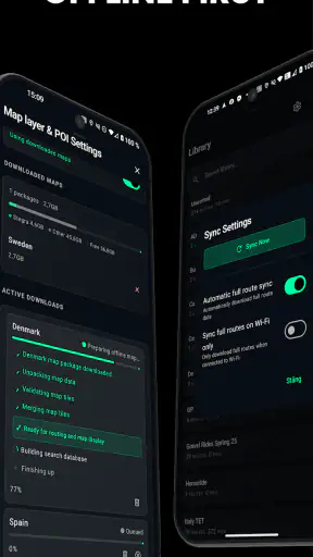 Stegra.io - Motorfiets GPS screenshot