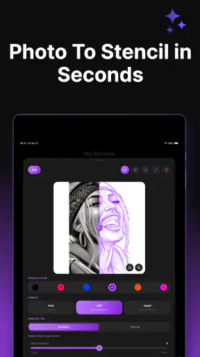Stencil AI - Tattoo Stencils screenshot
