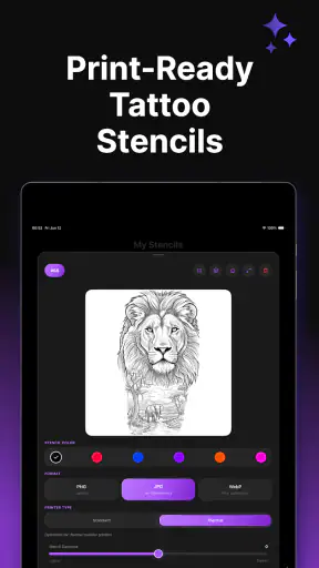 Stencil AI - Tattoo Stencils screenshot
