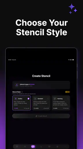 Stencil AI - Tattoo Stencils screenshot