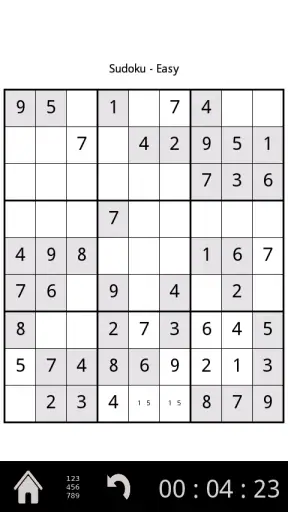Sudoku screenshot