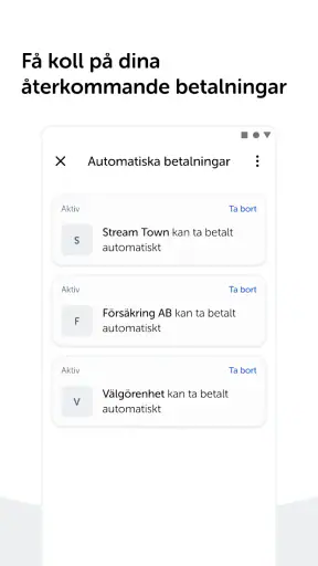 Swish betalningar screenshot