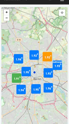 tanken.de screenshot