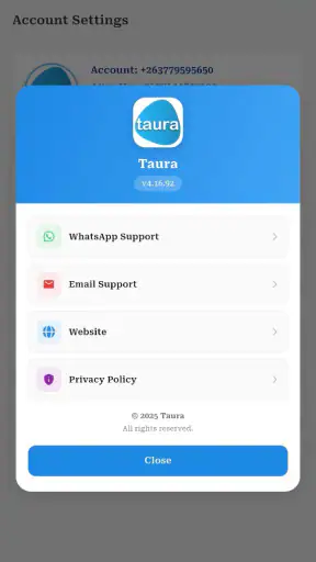 Taura screenshot