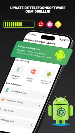 Telefoon Software Update App screenshot