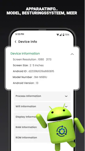 Telefoon Software Update App screenshot