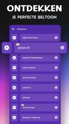 Telefoonbeltonen 2026 screenshot