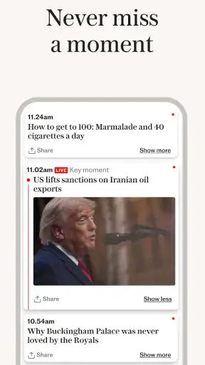 The Telegraph UK Latest News screenshot