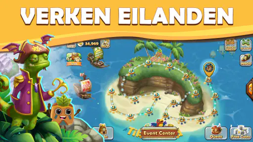 Tiki Solitaire TriPeaks screenshot