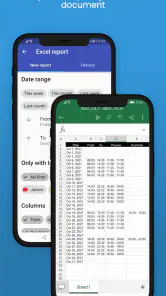 Timesheet salarisoverzicht screenshot