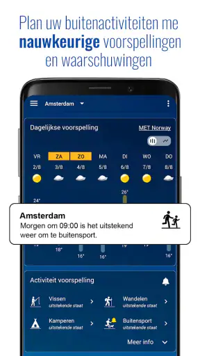 Transparante klok en weer screenshot