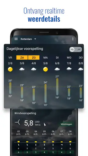 Transparante klok en weer screenshot