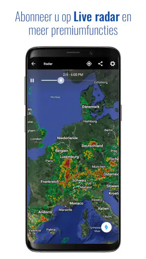 Transparante klok en weer screenshot