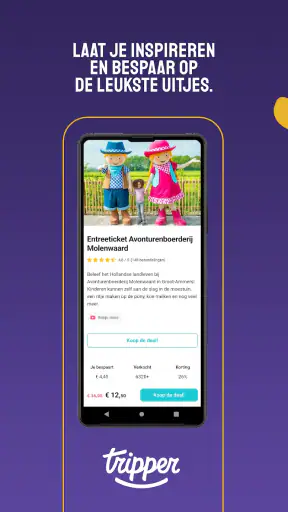 Tripper - Bespaar op uitjes screenshot
