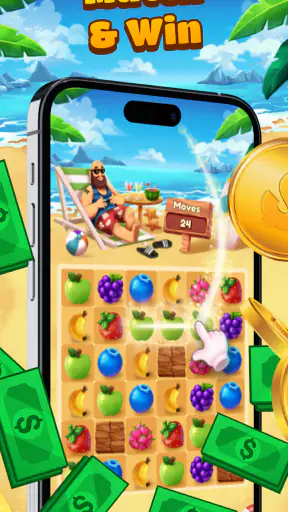 Tropical Crush: Win Cash Prize screenshot