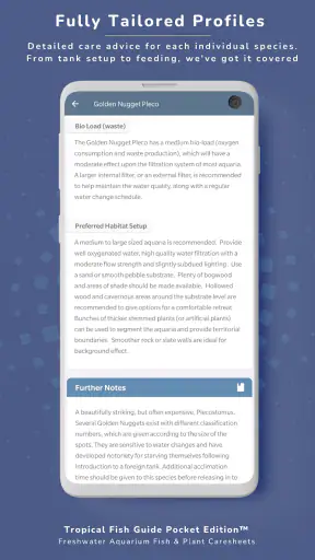 Tropical Fish Guide Pocket Ed. screenshot