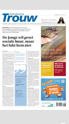 Trouw digitale krant screenshot