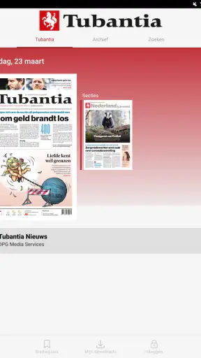 Tubantia - Digitale krant screenshot