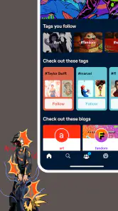 Tumblr—Fandom, kunst, chaos screenshot