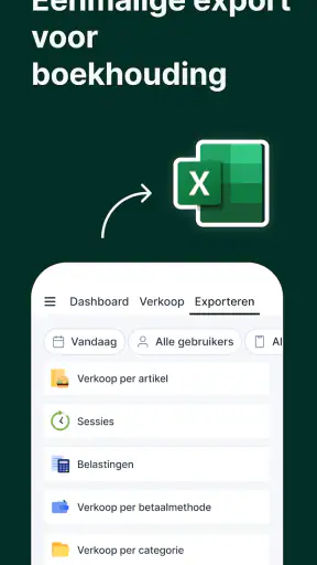 Tunder · POS · Verkooppunt screenshot