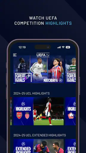 UEFA.tv screenshot