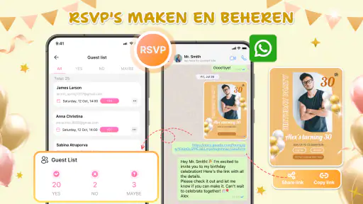 Uitnodiging, Kaarten Sjablonen screenshot