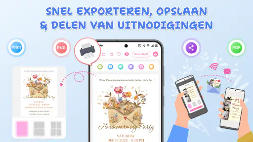 Uitnodiging, Kaarten Sjablonen screenshot