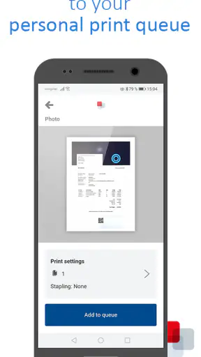 uniFLOW Online Print & Scan screenshot