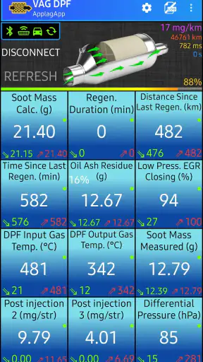 VAG DPF screenshot