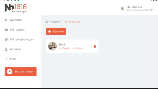VerzekeringApp screenshot