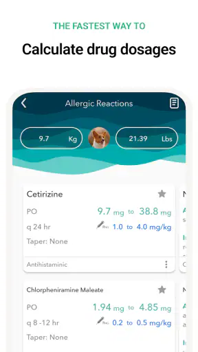 Vet Easy - Drugs & Calculators screenshot