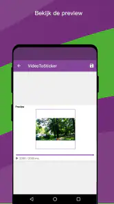 Video naar sticker screenshot