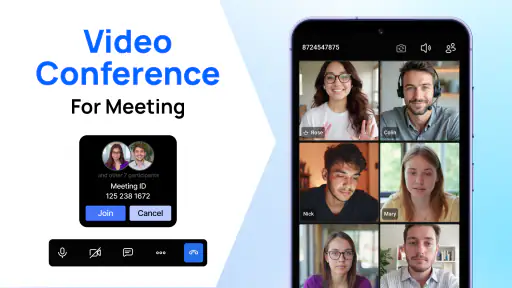 Videoconferentie vergaderingen screenshot