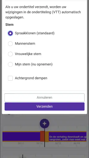 Videovertaler en dubbing screenshot