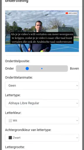 Videovertaler en dubbing screenshot