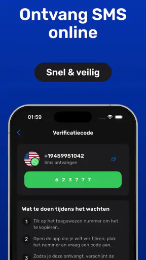 Virtueel Nummer – Ontvang SMS screenshot