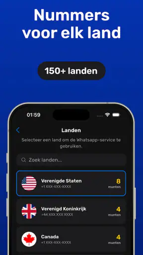 Virtueel Nummer – Ontvang SMS screenshot