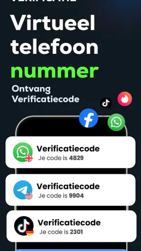 Virtueel Nummer SMS - SmsCode screenshot