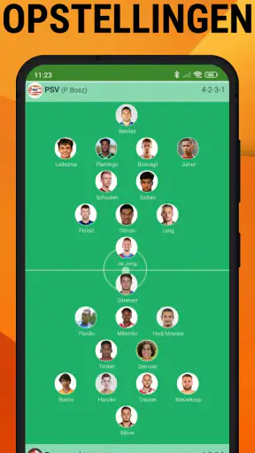 Voetbal Uitslagen Eredivisie screenshot
