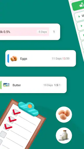 Voorraadlijst en winkelen screenshot