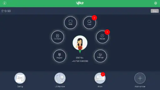 Vyke: Second Phone/2nd Line screenshot