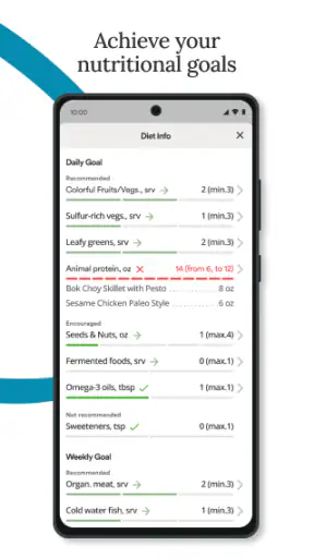 Wahls Diet App screenshot