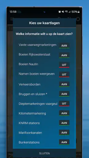 Waterkaart Live - Routes, AIS screenshot