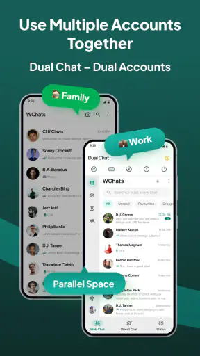 Web Scan & Dual Chat App screenshot