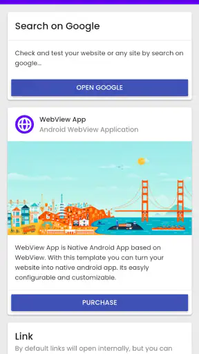 WebView Android App screenshot