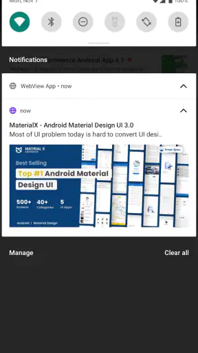 WebView Android App screenshot