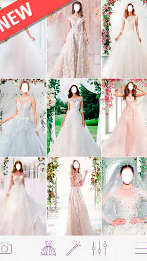 Wedding Dress Photo Montage screenshot