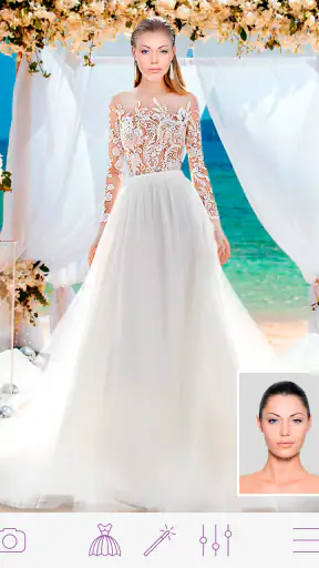 Wedding Dress Photo Montage screenshot